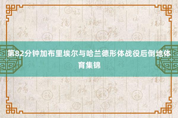 第82分钟加布里埃尔与哈兰德形体战役后倒地体育集锦