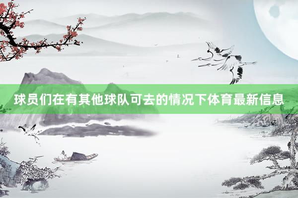 球员们在有其他球队可去的情况下体育最新信息