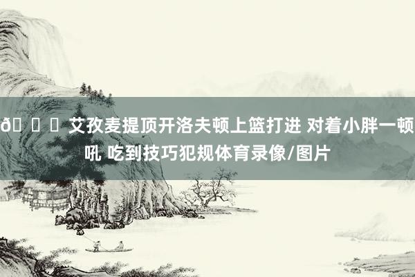 👀艾孜麦提顶开洛夫顿上篮打进 对着小胖一顿吼 吃到技巧犯规体育录像/图片