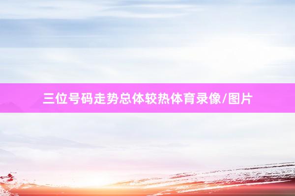 三位号码走势总体较热体育录像/图片