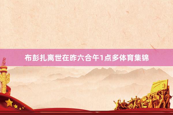 布彭扎离世在昨六合午1点多体育集锦