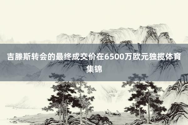 吉滕斯转会的最终成交价在6500万欧元独揽体育集锦
