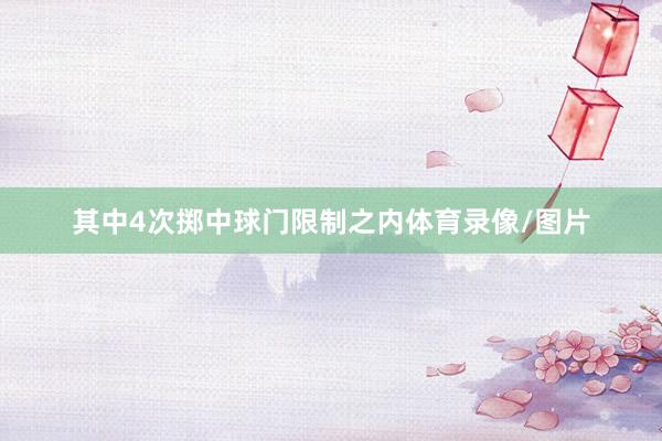 其中4次掷中球门限制之内体育录像/图片
