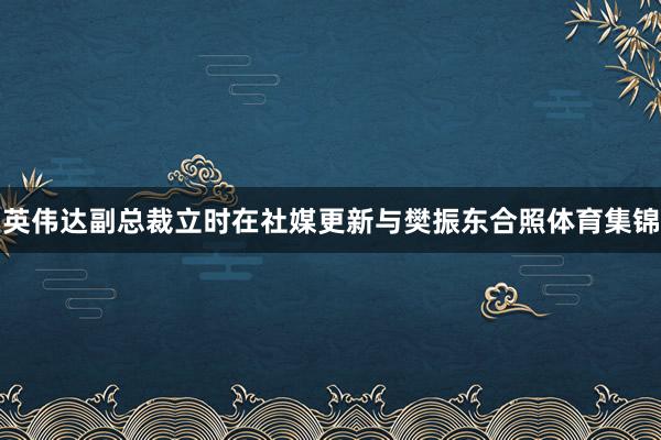 英伟达副总裁立时在社媒更新与樊振东合照体育集锦